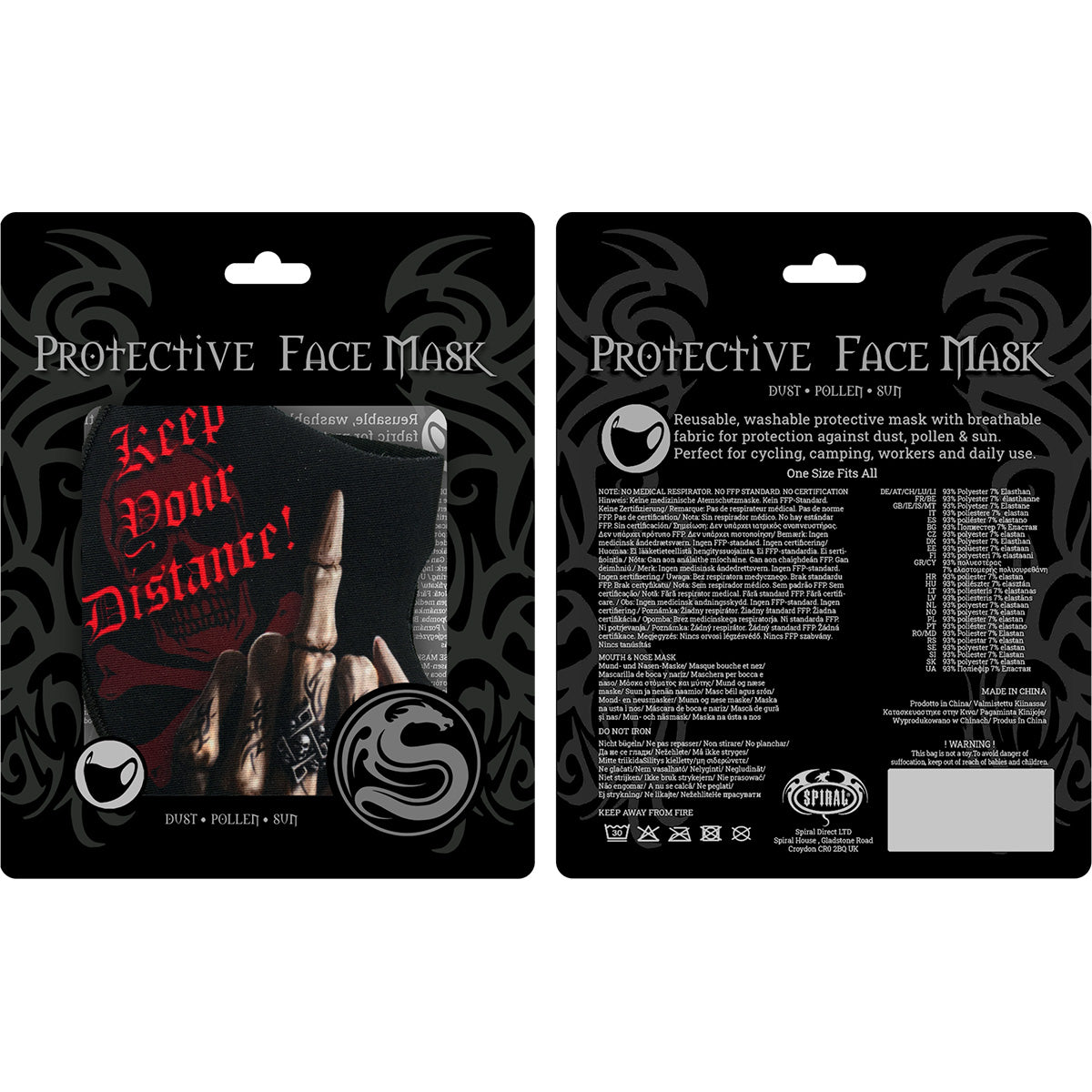 MANTIENI LA DISTANZA - Maschera per il viso