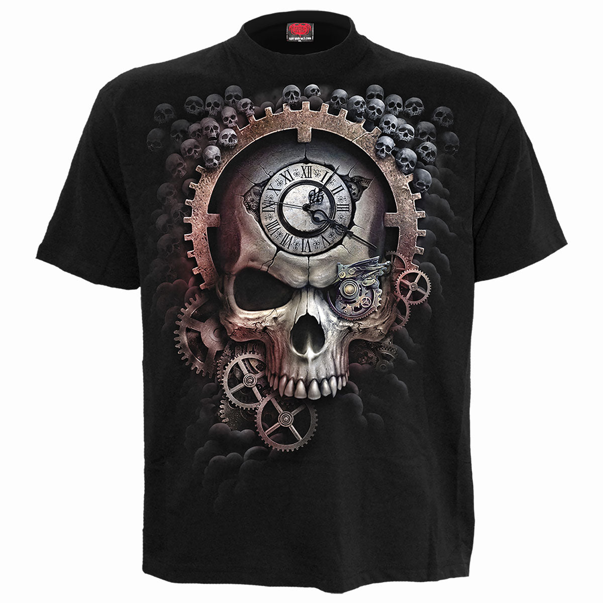 Spiral Steam Punk Reaper Langarmshirt – Schwarz, Gothic & Steampunk Style Spiral Steam Punk Reaper Langarmshirt – Schwarz, Gothic & Steampunk Style