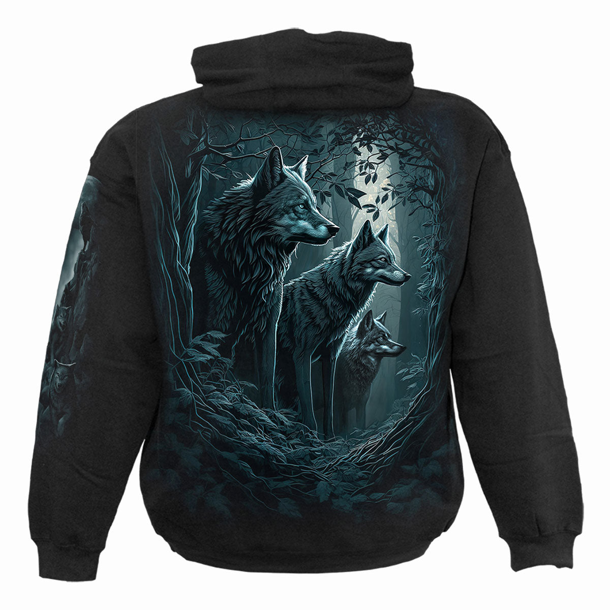 FOREST GUARDIANS - Felpa con cappuccio nera