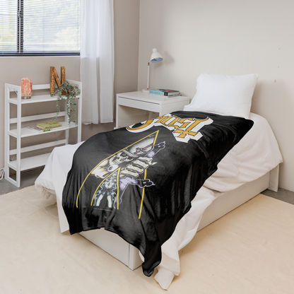 Rocksax Ghost Sherpa Fleece Blanket - Clockwork