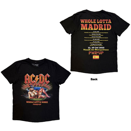 AC/DC - WHOLE LOTTA MADRID EU TOUR '25 - T-Shirt Black