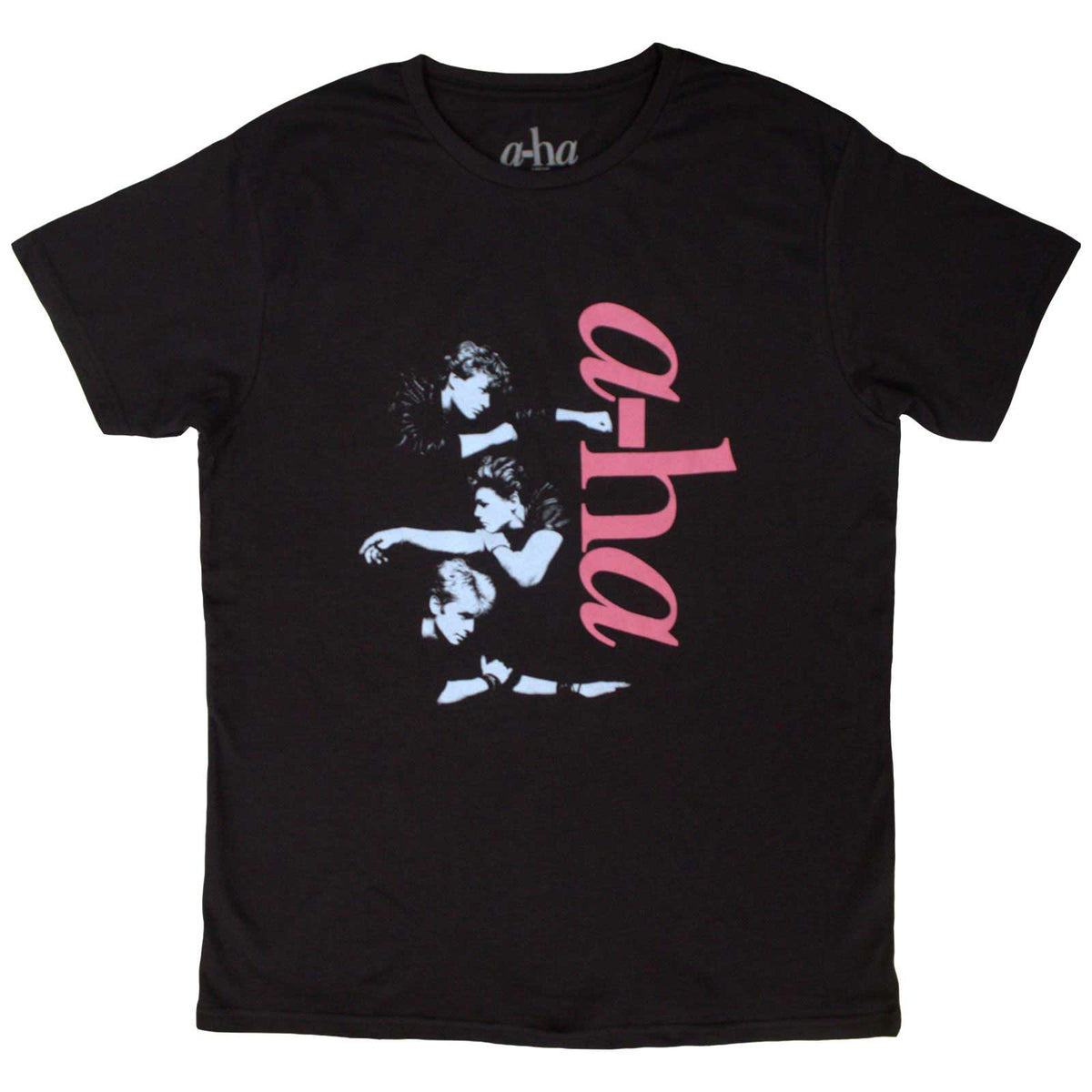 A-HA - VERTICAL LOGO - T-Shirt Black