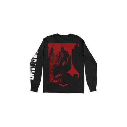DC COMICS - THE BATMAN RED CAR & FIGURE - Long Sleeve T-Shirt Black