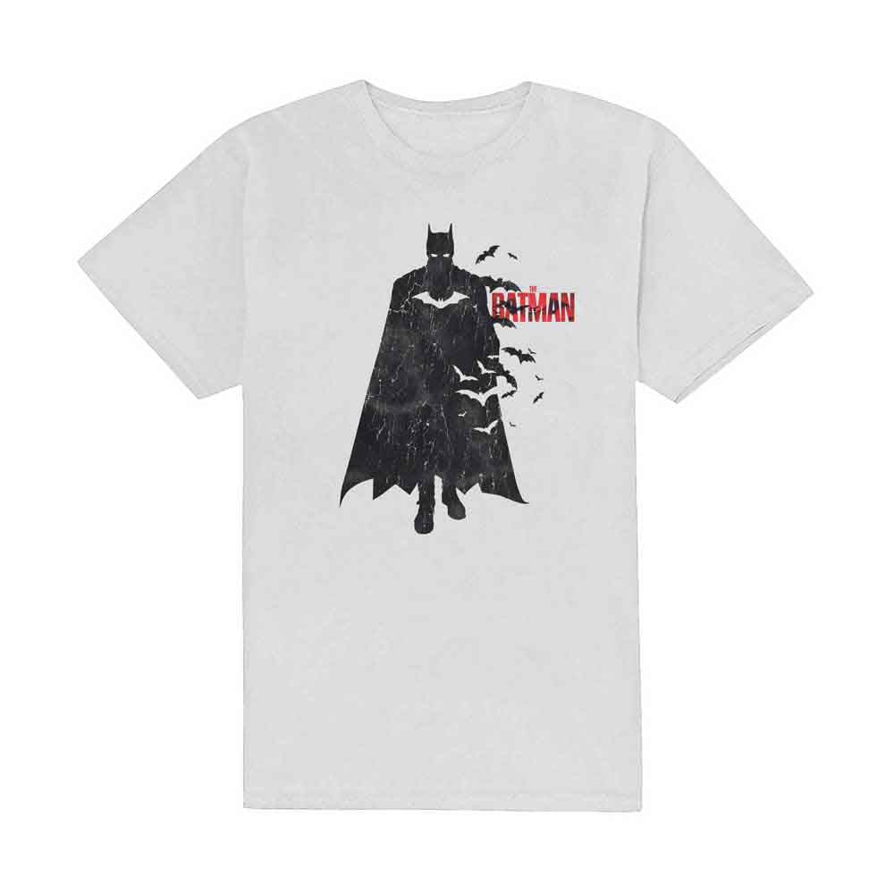 DC COMICS - THE BATMAN DISTRESSED FIGURE - T-Shirt White