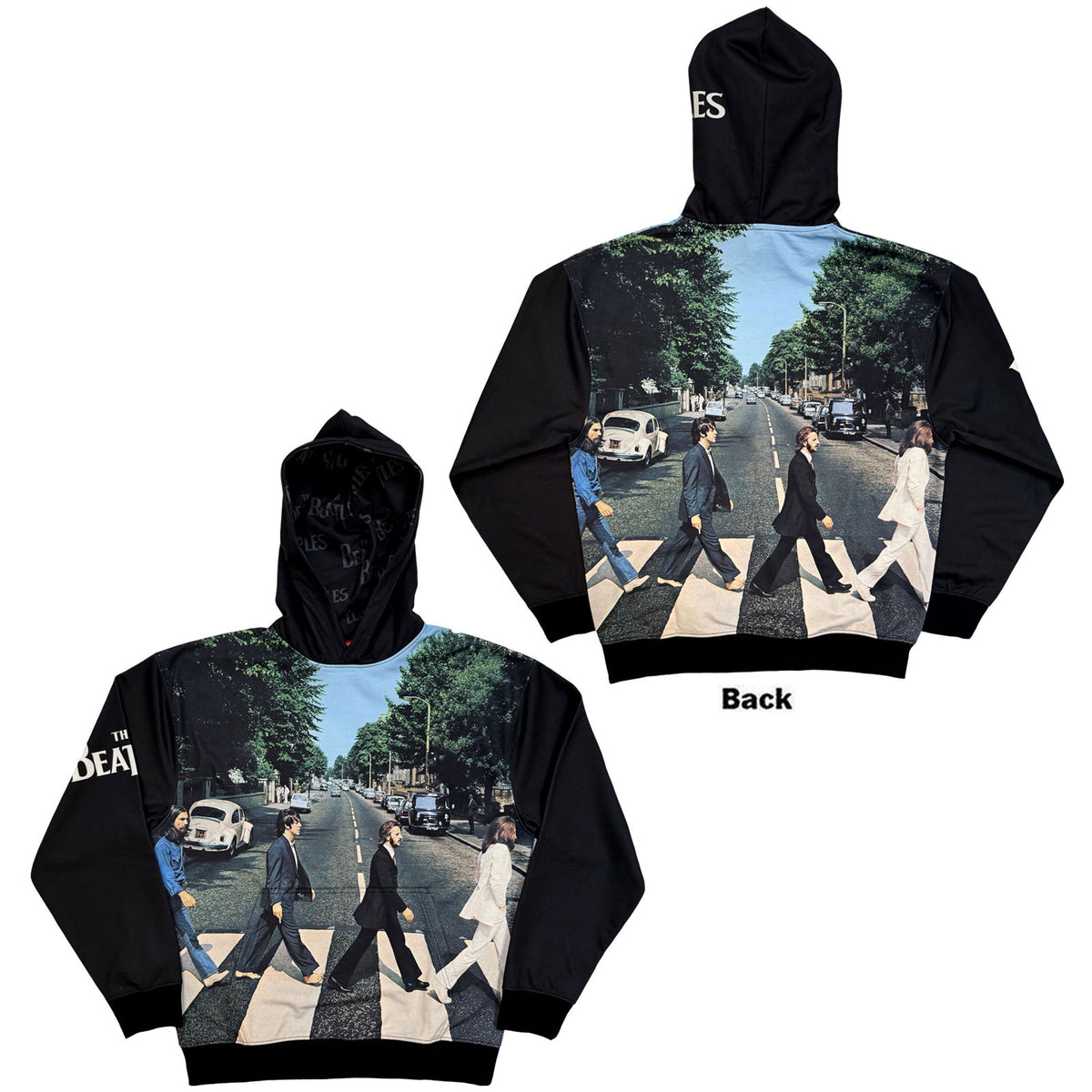 THE BEATLES - ABBEY ROAD - Pullover Hoodie Black - 2