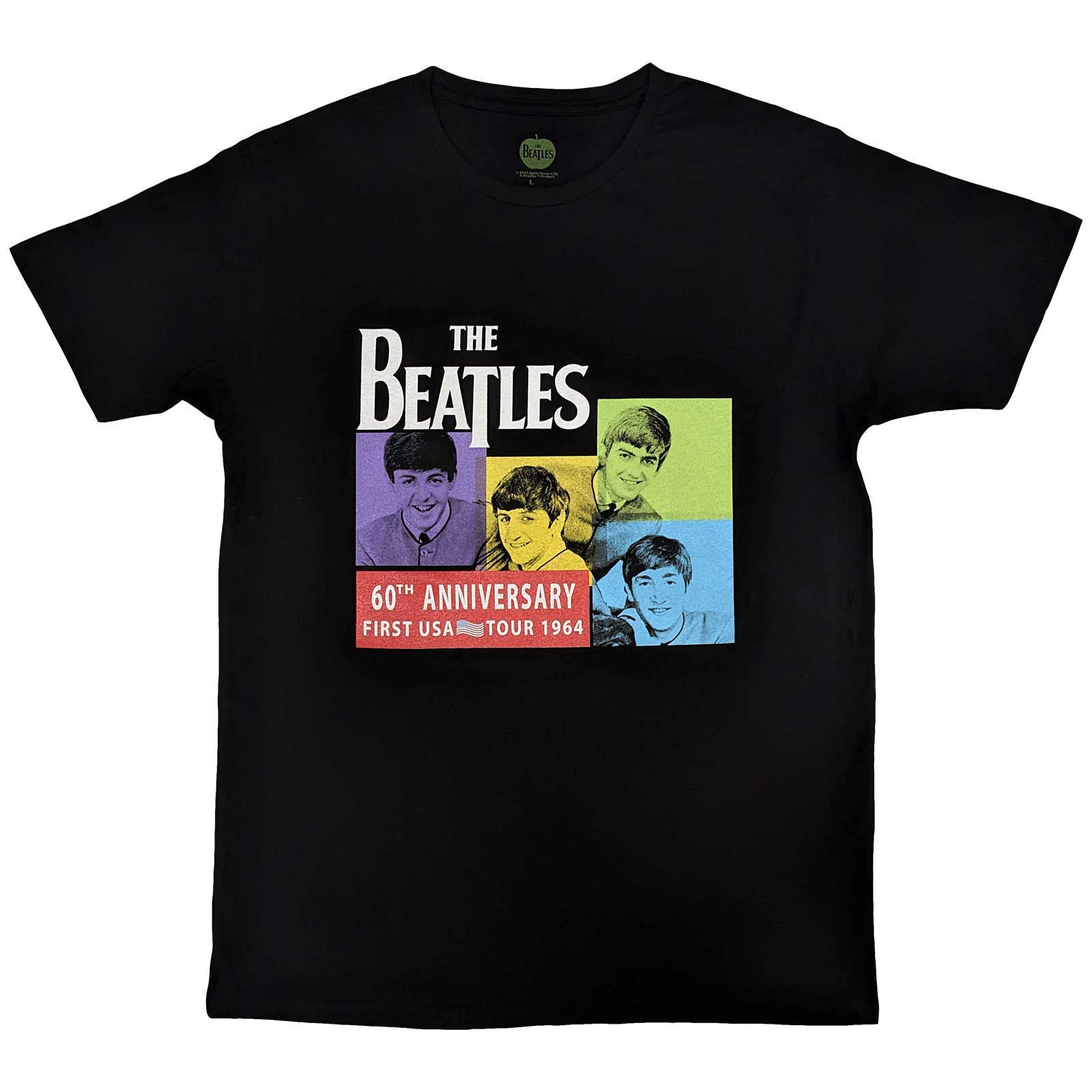 THE BEATLES - US 1964 - T-Shirt Black