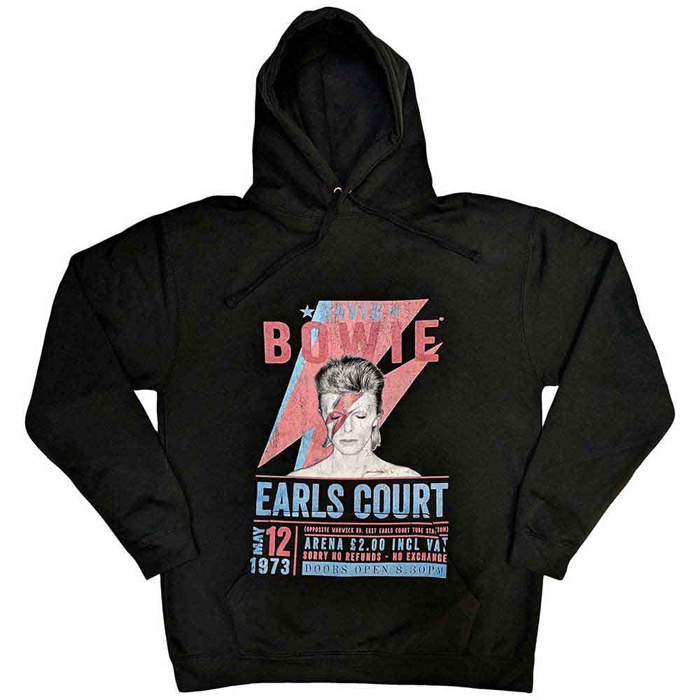 DAVID BOWIE - EARLS COURT '73 - Pullover Hoodie Black