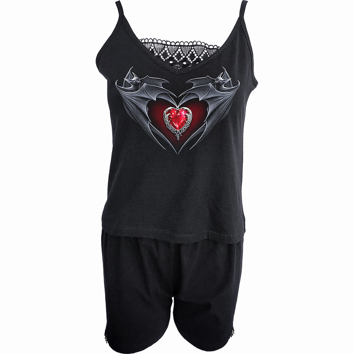 BAT'S HEART - 2pc Organic Camisole Pyjama Set