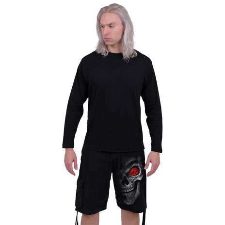 DEATH STARE - Vintage Cargo Shorts Schwarz