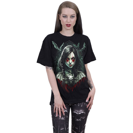 HALLOW'S EVE - T-shirt imprimé sur le devant noir