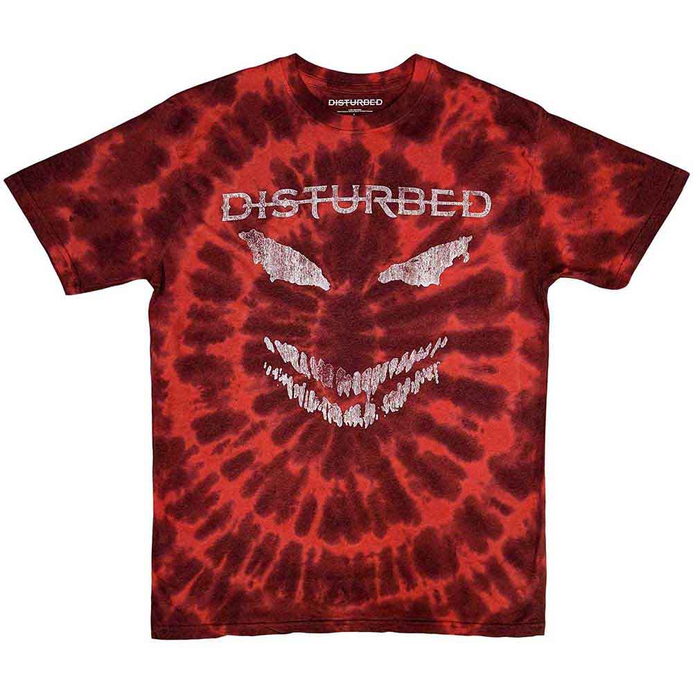 DISTURBED - SCARY FACE - T-Shirt Red