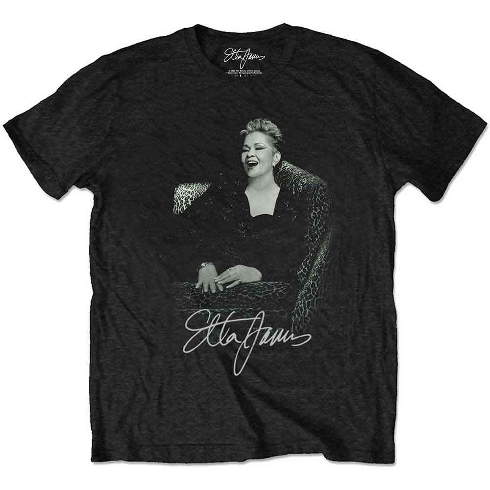 ETTA JAMES - ETTA SEATED - T-Shirt Black
