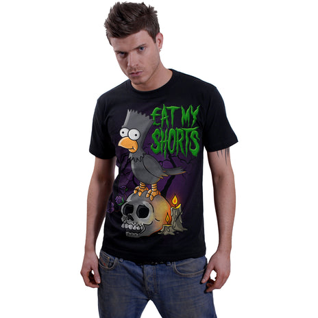 THE SIMPSONS - BART RAVEN - T-shirt imprimé sur le devant Noir