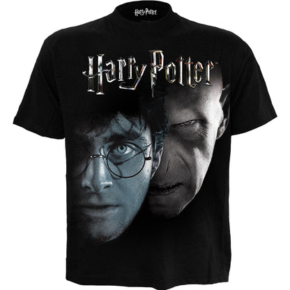 HARRY POTTER - SHADOW FACES - Front Print T-Shirt Black