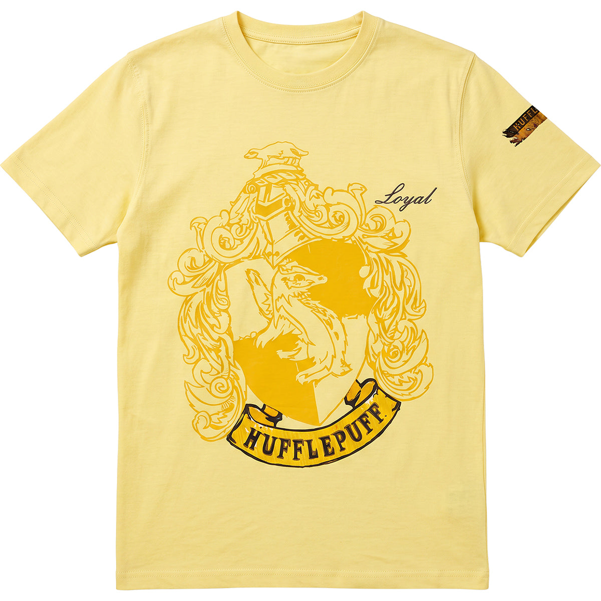 HARRY POTTER - EMBLÈME DE POUFANDRE - T-shirt jaune clair