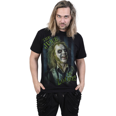 BEETLEJUICE 2 - JUICE IS LOOSE - Front Print T-Shirt Schwarz