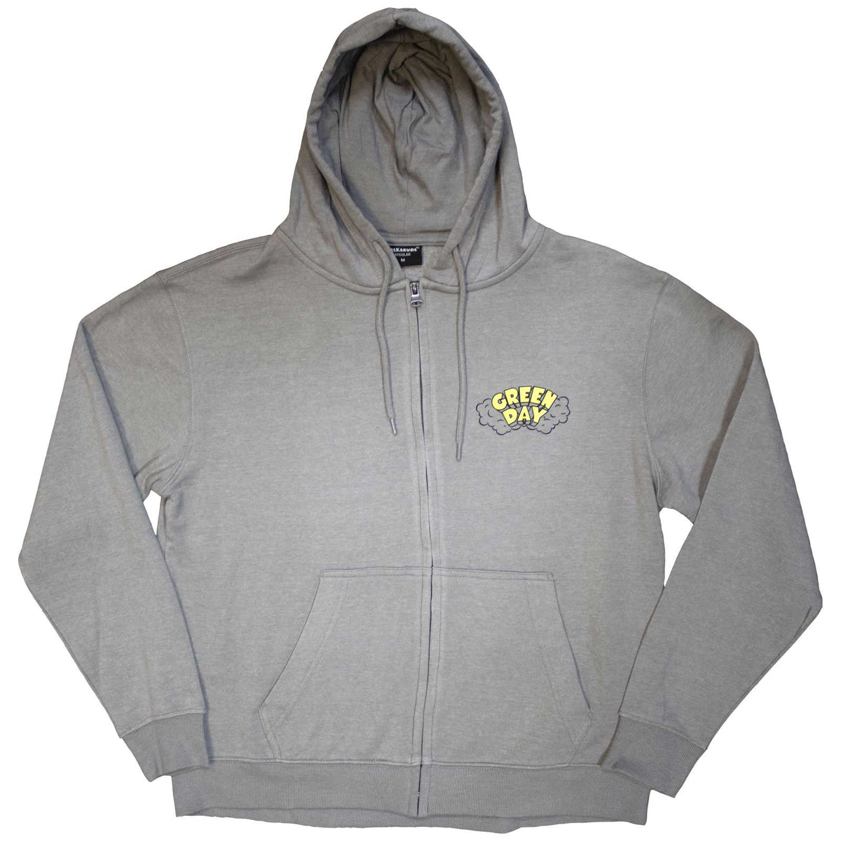 GREEN DAY - LONGVIEW DOODLE - Zipped Hoodie Grey
