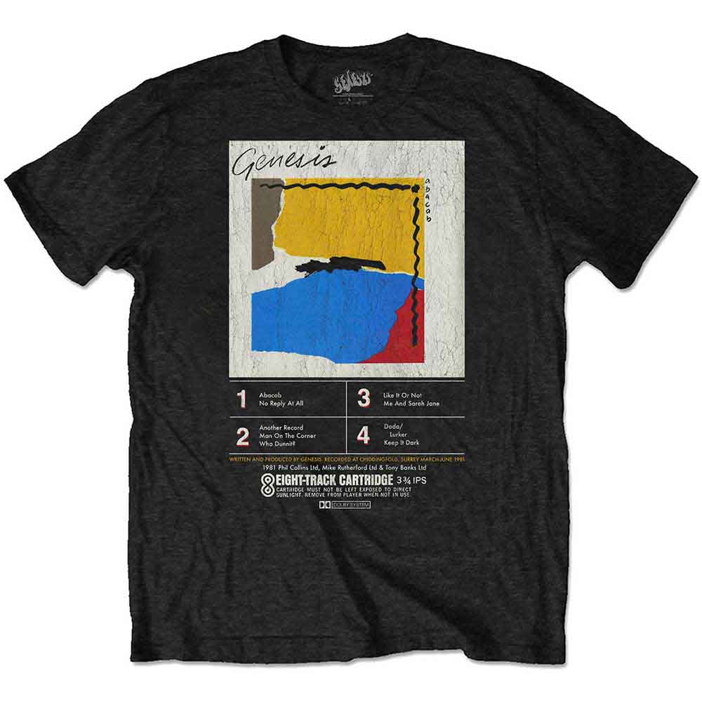 GENESIS - ABACAB 8-TRACK - T-Shirt Black