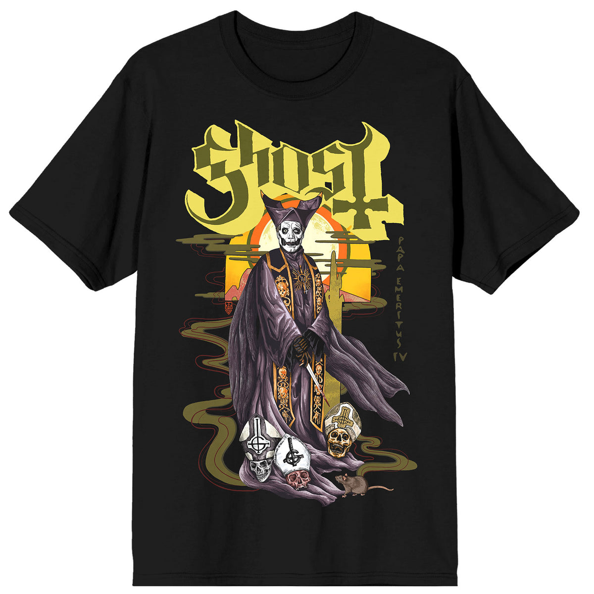 GHOST - MONDO MUCHA - T-Shirt Black