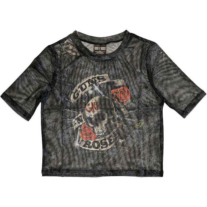 GUNS N' ROSES - FIREPOWER - Ladies Crop Top Black