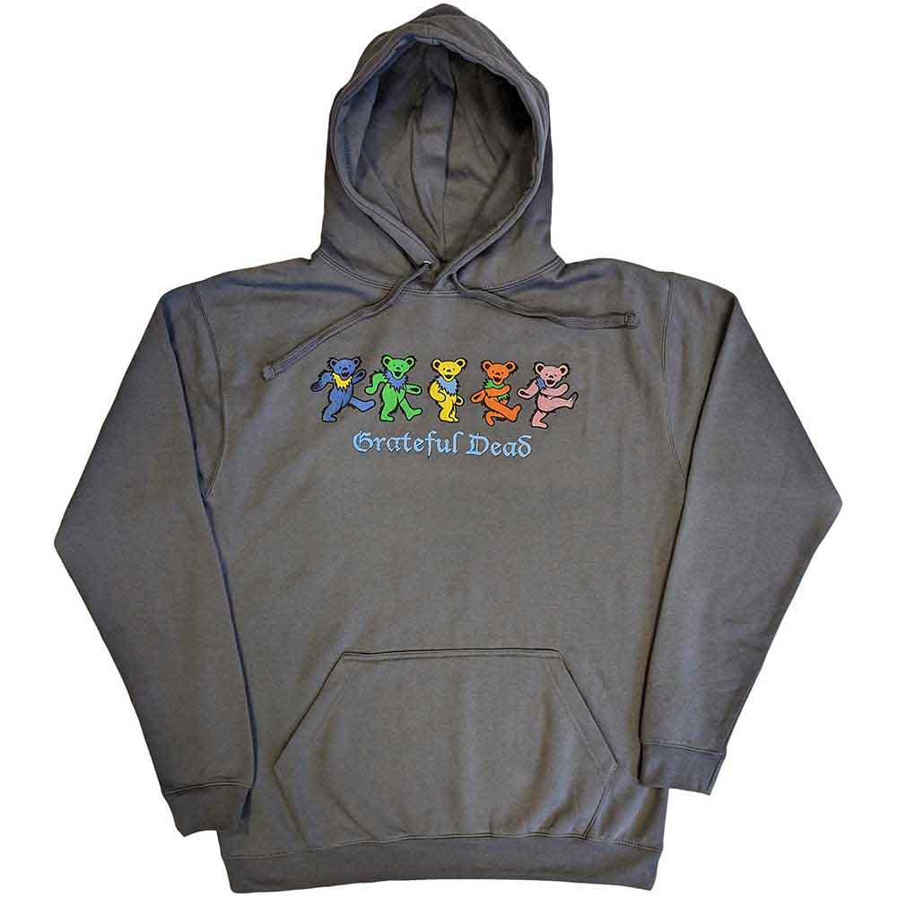 GRATEFUL DEAD - DANCING BEARS - Pullover Hoodie Grey