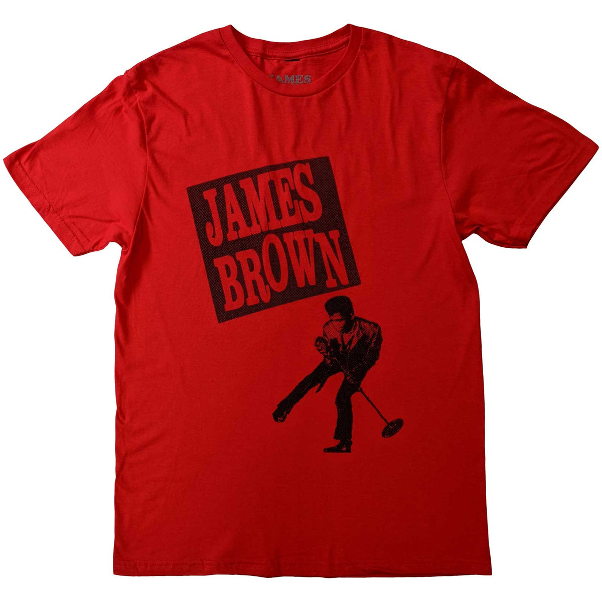 JAMES BROWN - JAMES HALFTONE - T-Shirt Red