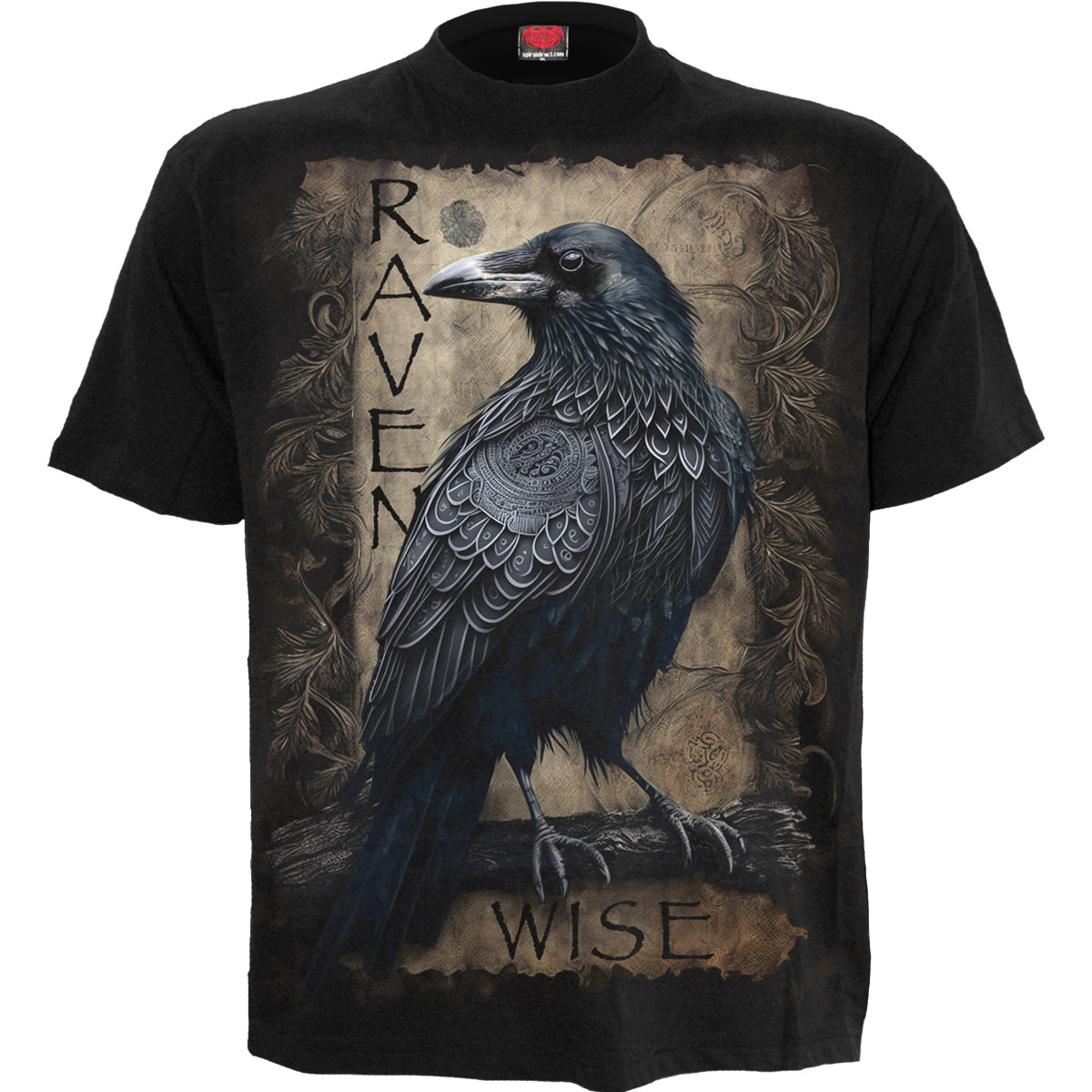 RAVEN WISE - T-Shirt Black – Spiral Direct