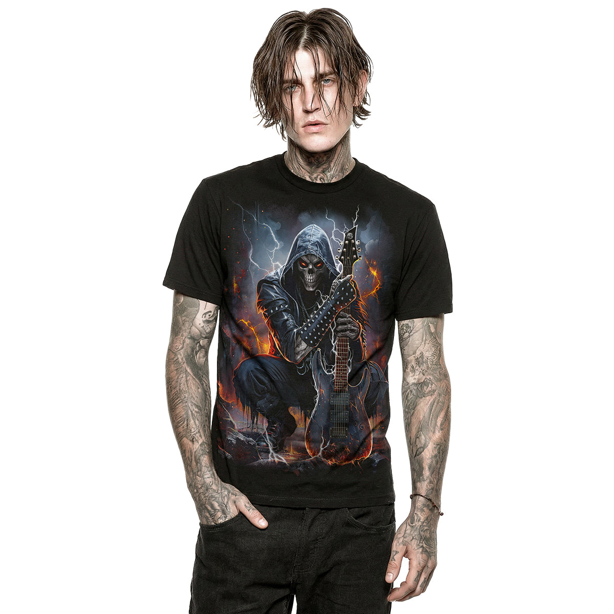 DEATH ROCKER - T-Shirt Schwarz