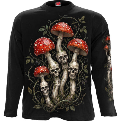 SHROOMS – Langarm-T-Shirt, schwarz