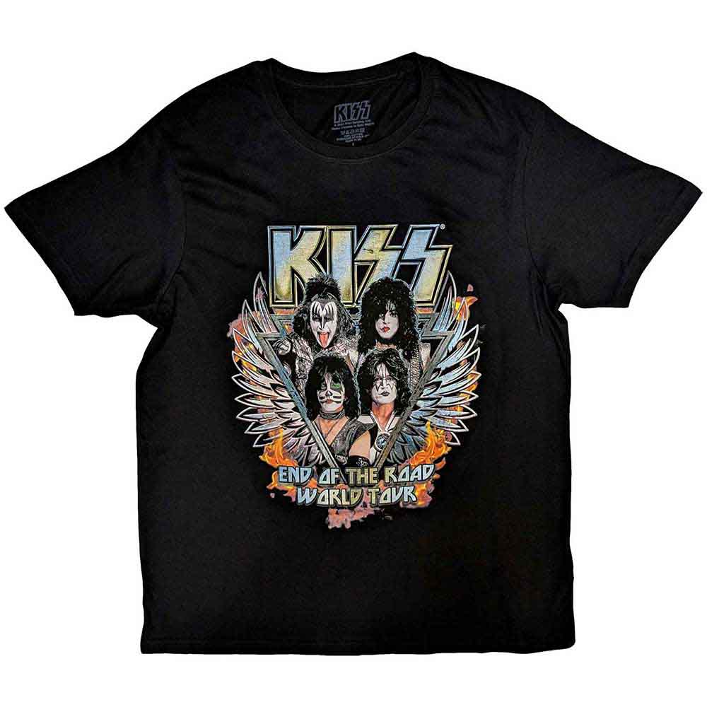 KISS - END OF THE ROAD WINGS - T-Shirt Black