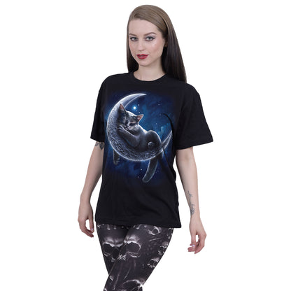 VELVET MOON - T-shirt imprimé sur le devant Noir