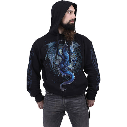 STORM DRAGON - Felpa con cappuccio nera