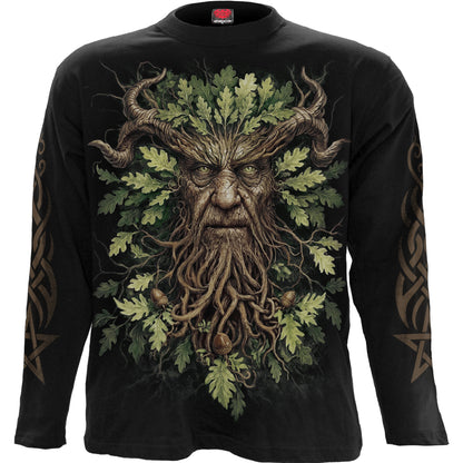 WOODLAND KING – Langarm-T-Shirt, schwarz