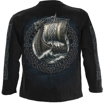 VIKING NORSEMAN – Langarm-T-Shirt, schwarz
