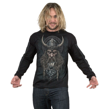 VIKING NORSEMAN – Langarm-T-Shirt, schwarz