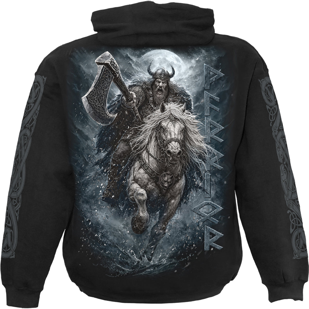 VIKING RAMPAGE - Sudadera con capucha negra