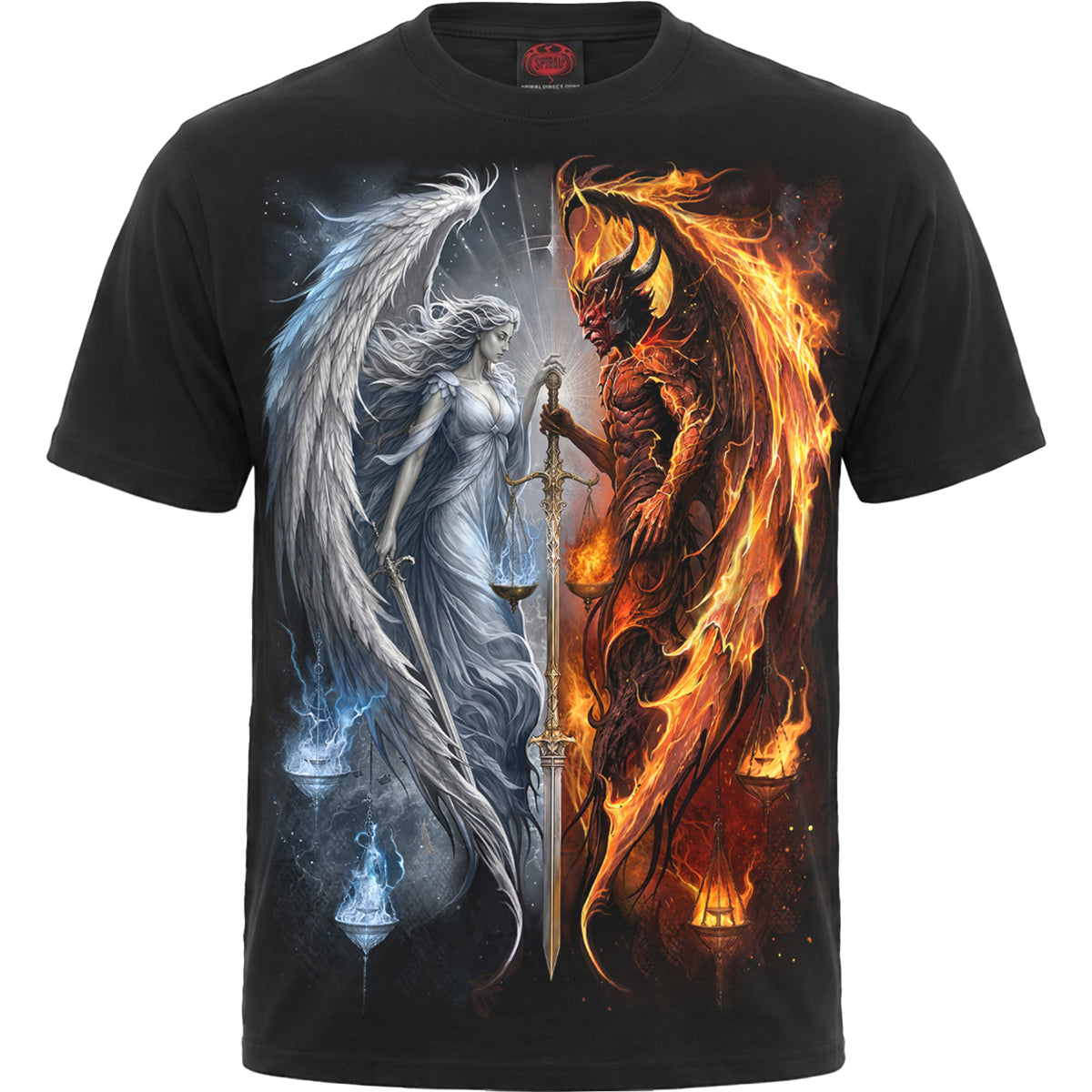 ANGEL & DEMON - T-Shirt Black