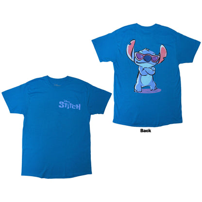 DISNEY - STITCH LOGO - T-Shirt Blue