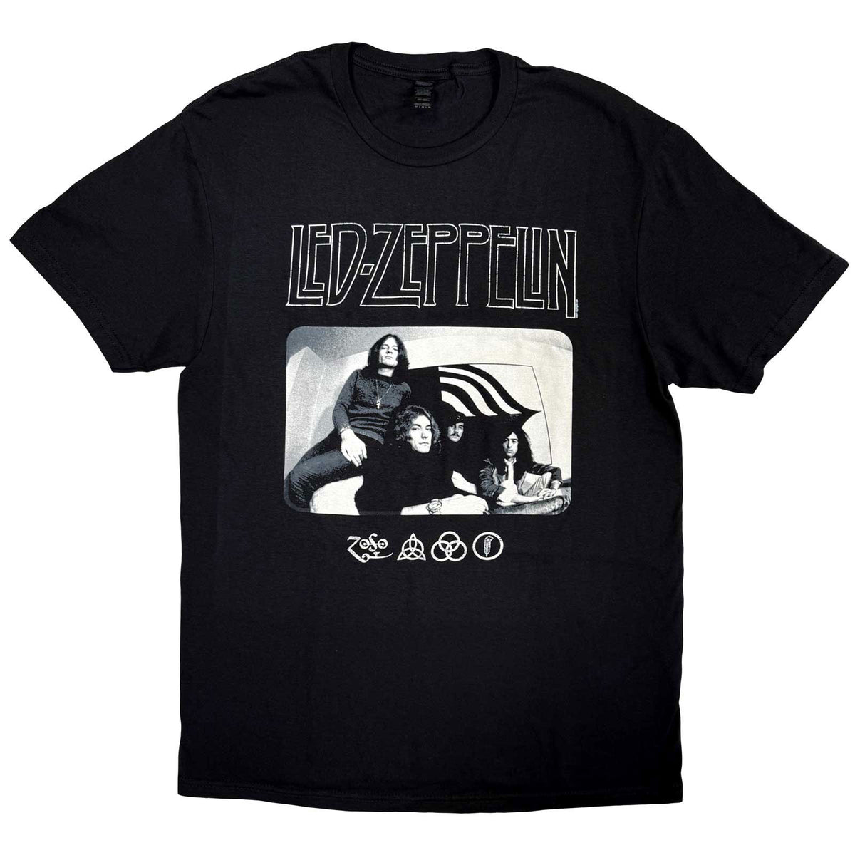 LED ZEPPELIN - ICON LOGO PHOTO - T-Shirt Black