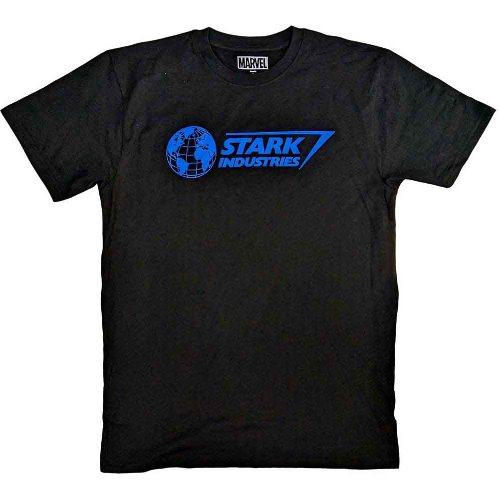 MARVEL COMICS - STARK INDUSTRIES BLUE - T-Shirt Black