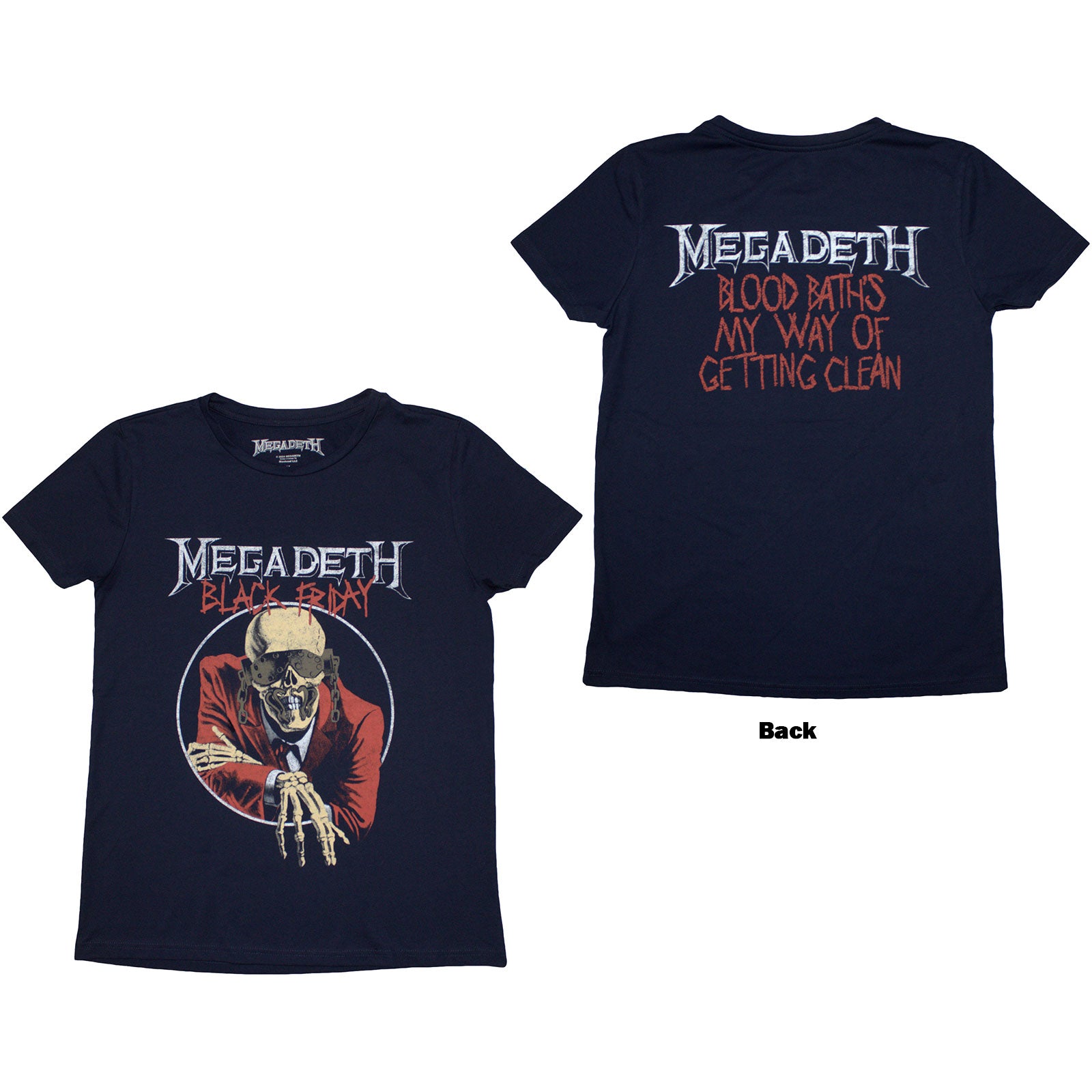 MEGADETH - BLACK FRIDAY - Ladies T-Shirt Blue