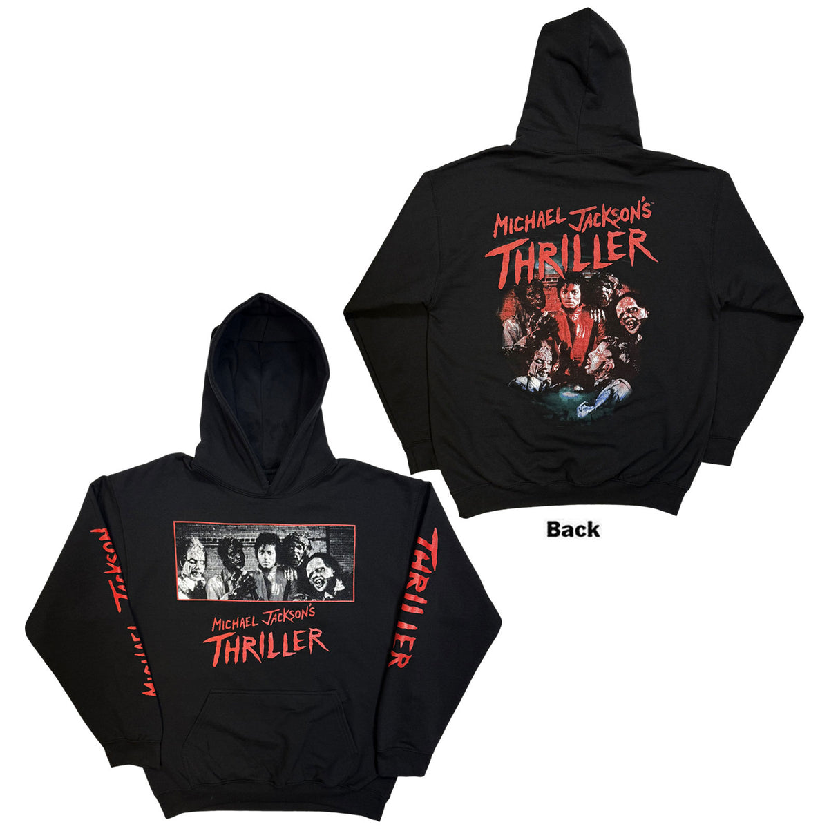MICHAEL JACKSON - THRILLER ZOMBIES - Pullover Hoodie Black