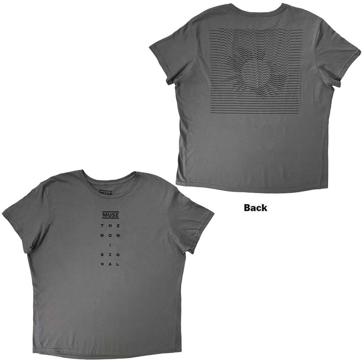 MUSE - LOGO AND SIGNAL - T-Shirt Grey