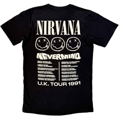 NIRVANA - TOUR '91 - Carbon T-Shirt Black