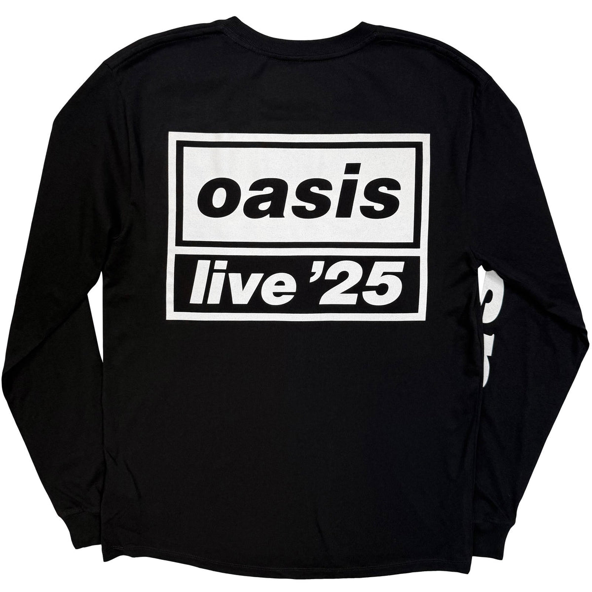 OASIS - LIVE '25 LOCKUP - Long Sleeve T-Shirt Black