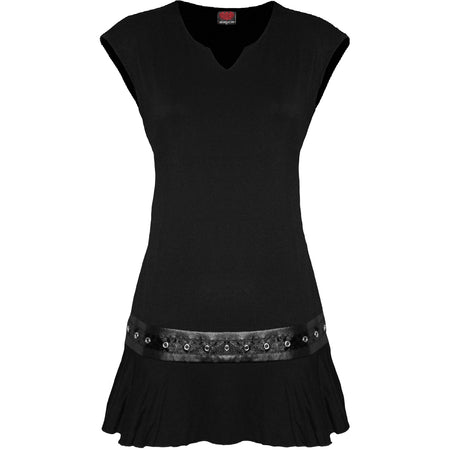GOTHIC ROCK Stud Waist Mini Dress