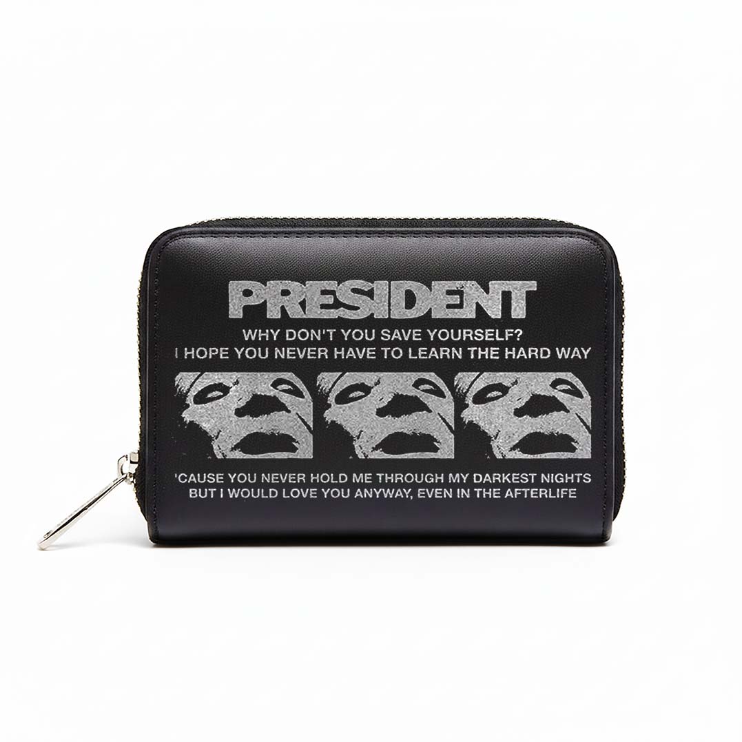 Portafoglio Rocksax President (Portafoglio donna bi-fold con zip) - Conclave