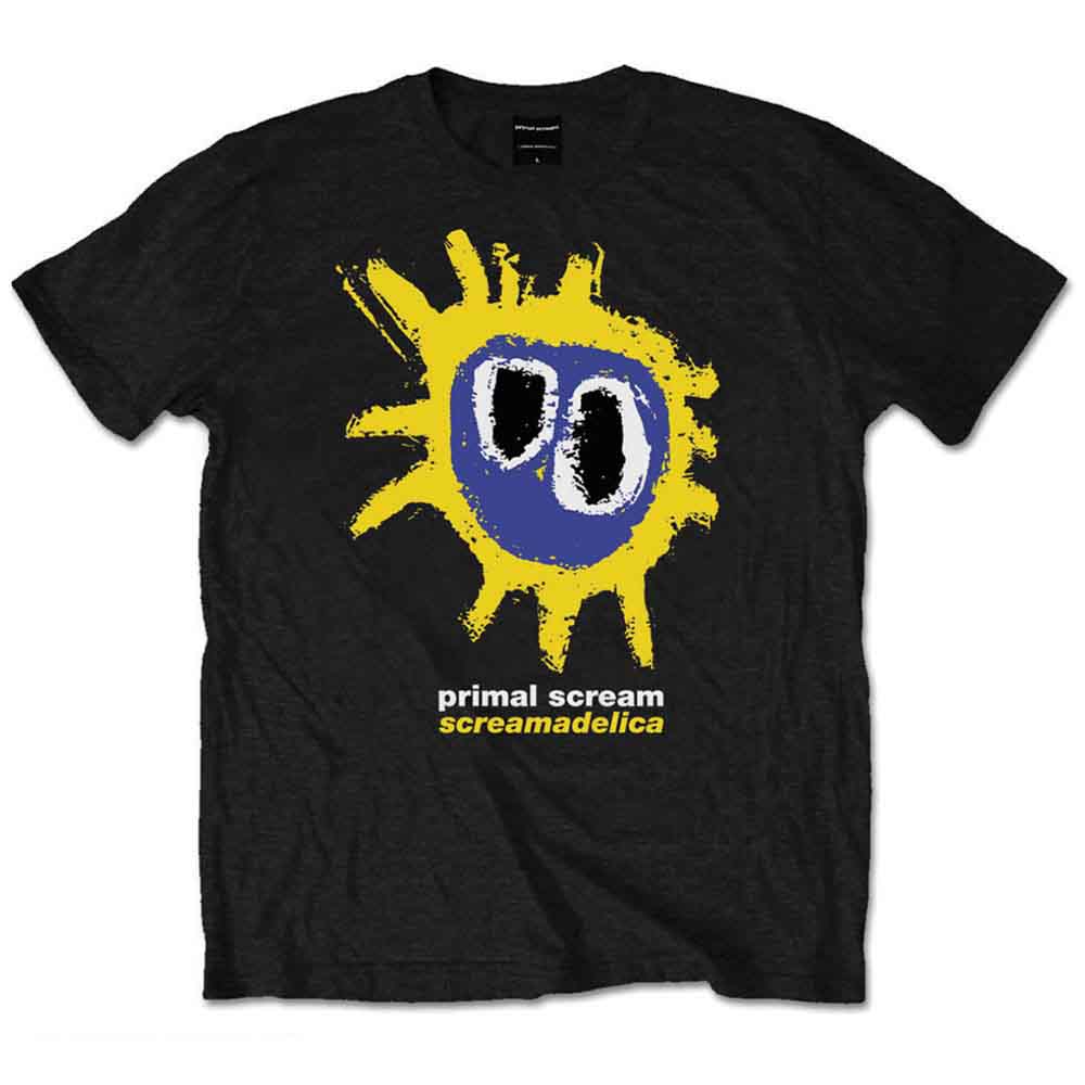 PRIMAL SCREAM - SCREAMADELICA YELLOW - T-Shirt Black