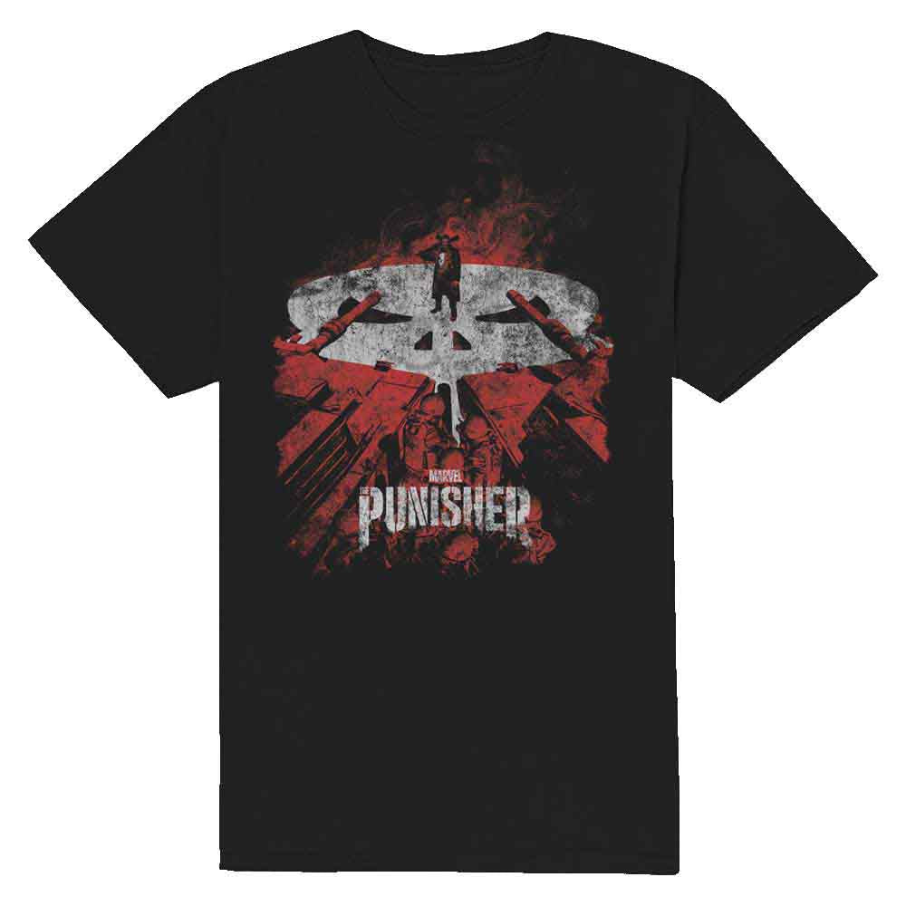 MARVEL COMICS - PUNISHER RED TANKS - T-Shirt Black
