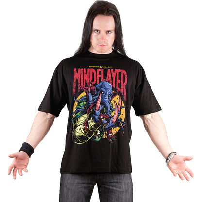 DUNGEONS AND DRAGONS - MINDFLAYER COLOUR POP - Camiseta con estampado frontal Negro